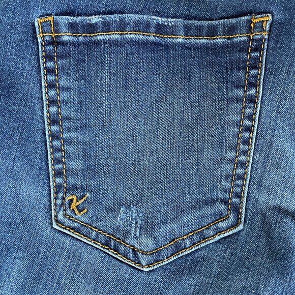 Kut From the Kloth Connie Ankle Skinny Jeans with Raw Hem Medium Wash, Size 8 - Picture 7 of 13